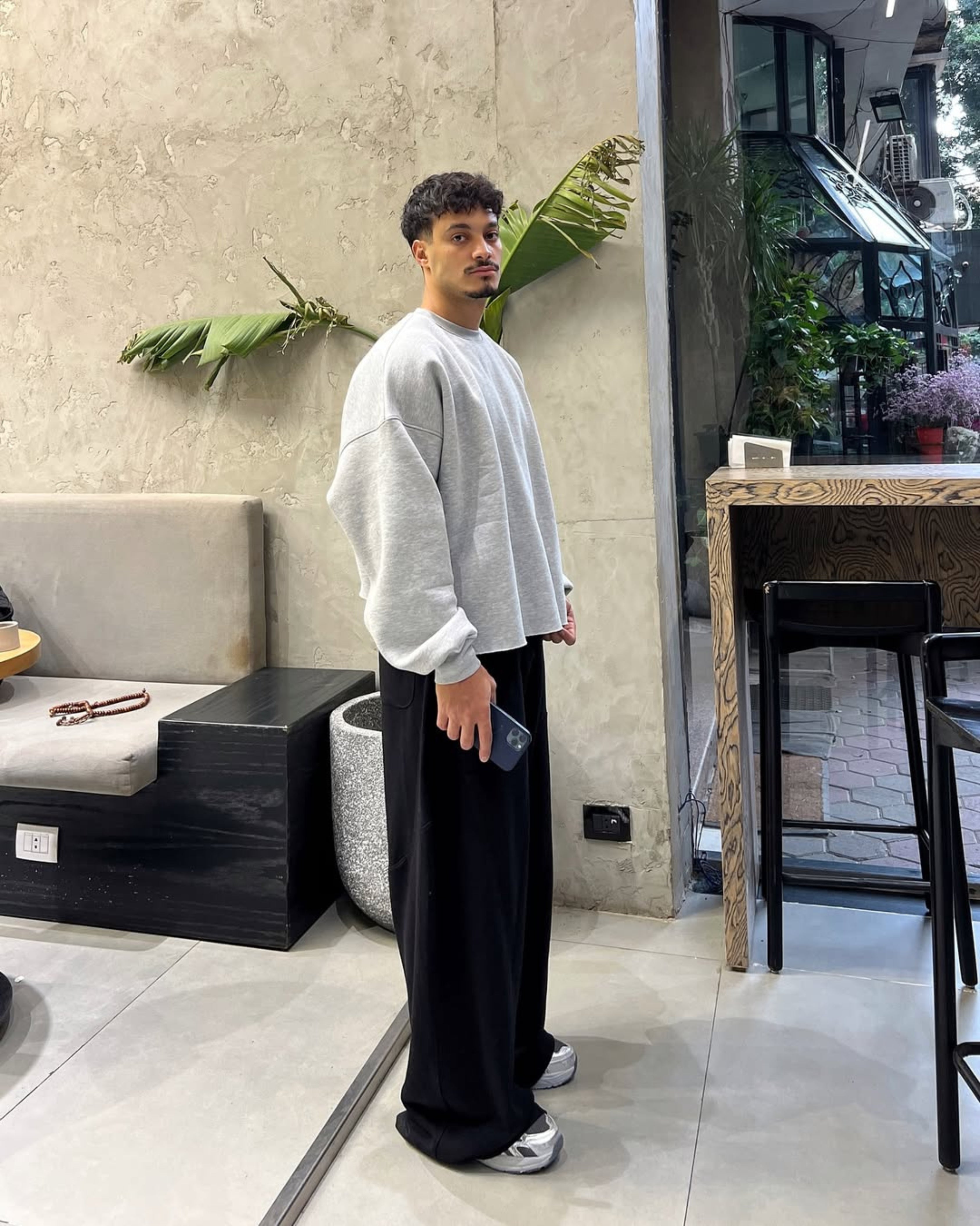 SWEATSHIRT-001 ( GREY )
